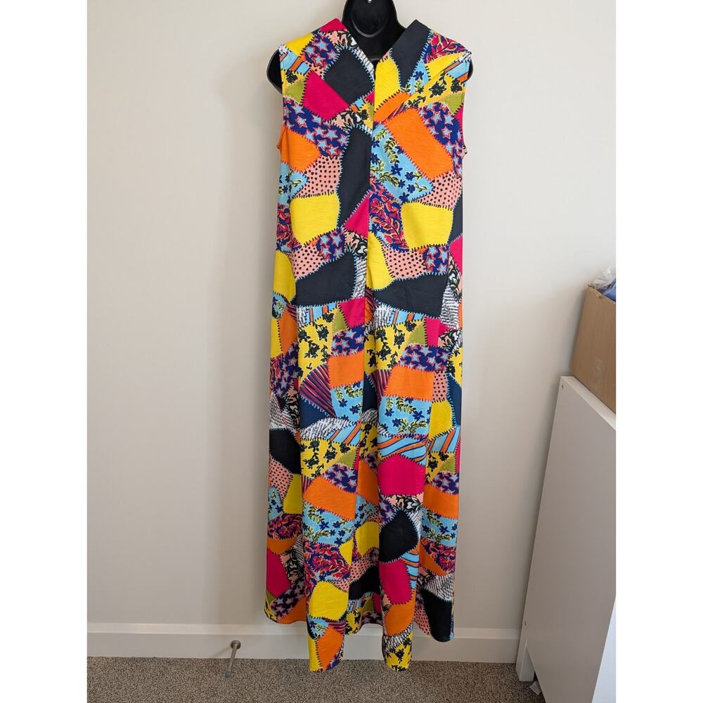 NWT Samuel Dong Oversized Patchwork Jumpsuit Size… - image 5
